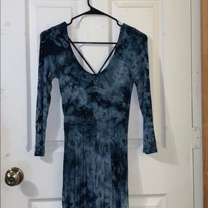Tie Back Long Sleeve Dress